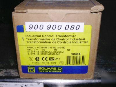 Square d industrial control transformer 9070T100D1