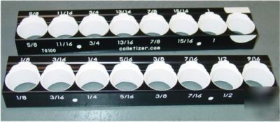TG100 16THS sizes, colletizer collet holder stand rack