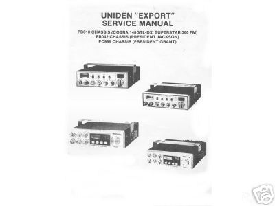Uniden export radios service manual 