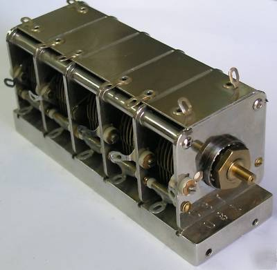 5 gang air variable capacitor