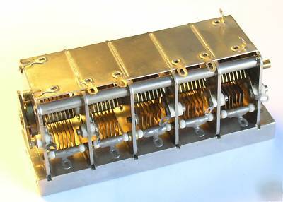 5 gang air variable capacitor