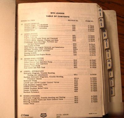 Case W14 articulated loader service repair manual book