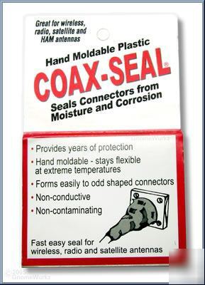 Coax-seal / weatherproof sealant for coaxial connectors