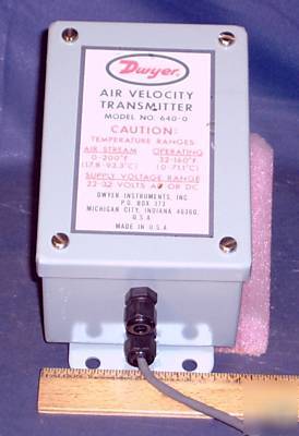 Dwyer air velocity transmitter 640-0
