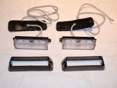 New 2 1W gen iii clear led grill dash deck led lights