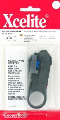 New xcelite coaxial wire stripper kit ~cable tv tool 