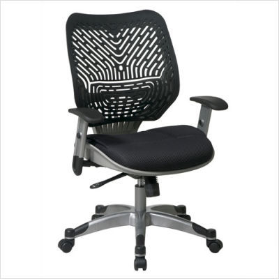 Revv manager chair with raven back and mesh seat