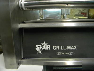 Star hot dog cooker warmer x large counter top grill 