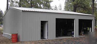 Steel building kit 30X36 full engineered garage/shop 