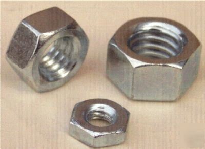 (100) hex screw nuts, 5/16-18