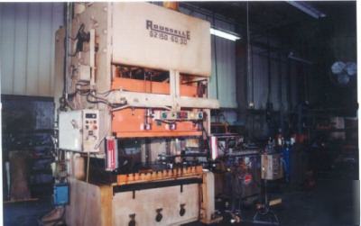 150 ton rousselle gap frame double geared mech press