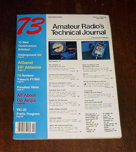 1984 feb 73 amateur's radio technical journal magazine