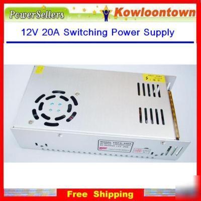240W 12V 20A switching power supply cctv dvr security