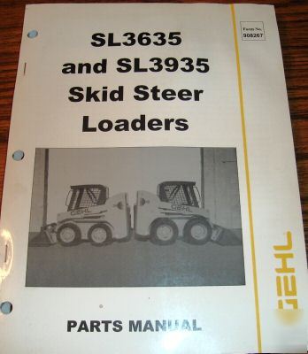 Gehl SL3635 SL3935 skid loader parts catalog manual