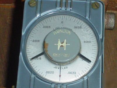 Hamlton kwik-chek dial indicator jaw cage jeweled