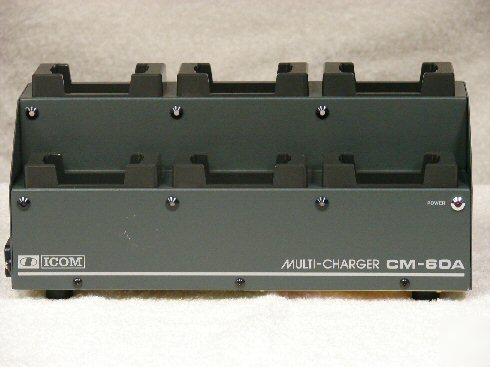 Icom cm-60A 6 slot multi charger
