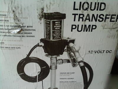 Mico portable liquid transfer drum pump