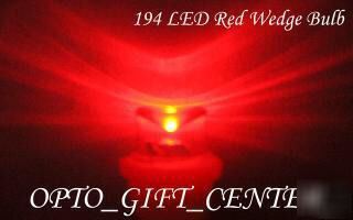 New 10X 194 led red inverted leds sidelight bulb f/ship