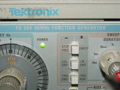 Tektronix fg 504 40 mhz function generator