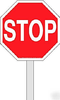 Traffic paddle crossing guard stop/go/slow sign
