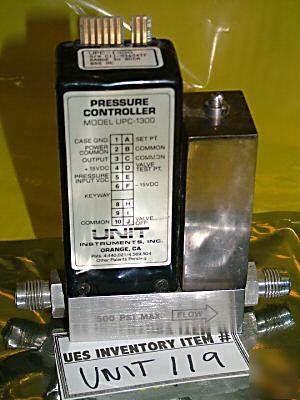 Unit ufc-1300 mass flow controller mfc he 50 sccm *