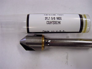 Usa three flt carbide countersink-5/8