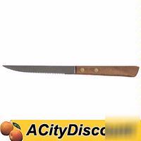 50DZ update value wood handle steak knives flatware