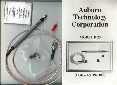 Auburn technology's 3 ghz rf test probe model p-20