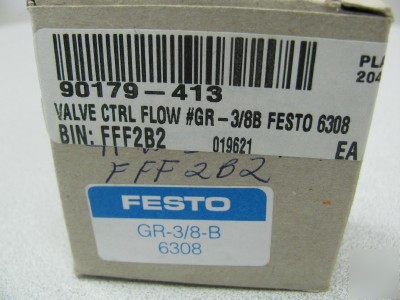 Festo gr-3/8-b 6308 one-way flow control valve 
