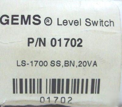 Gems 01702 level switch 