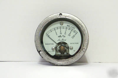 La roe radiation detector meter 0-5/10/25 mr/hr works