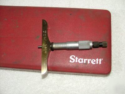 Machinist tool, starrett depth micrometer # 445BZ-6RL