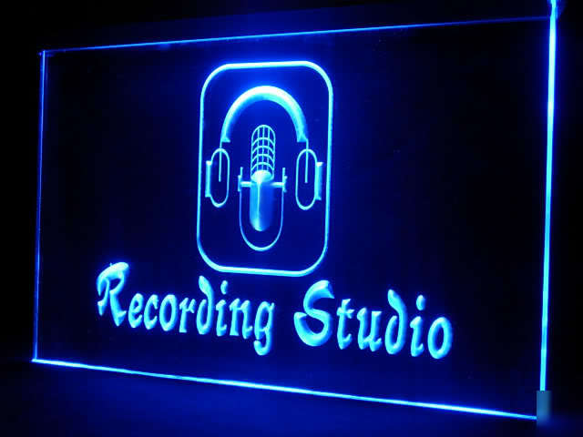New 140035B recording studio microphone light sign