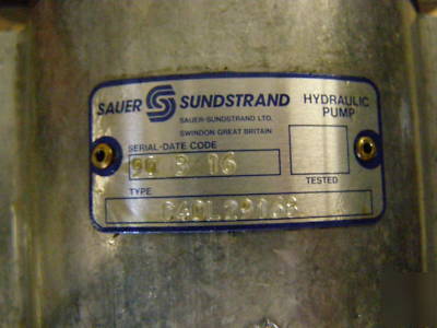 New hydraulic pump sundstrand 