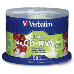 New verbatim datalifeplus 4X cd-rw media 95159
