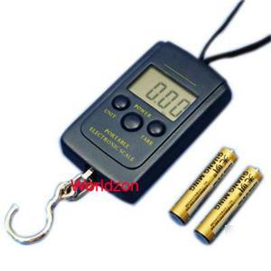 40KG/20G electronic portable hanging scale fishing E12