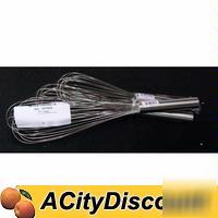 Commercial kitchen set of 3 stainless steel wire whisks