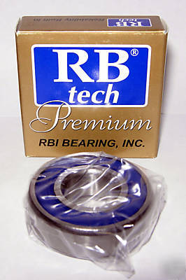 (2) 6203-2RS premium abec-3+ ball bearings, 17 x 40 mm