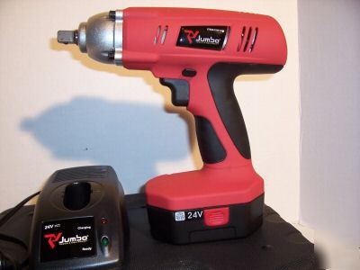 Cordless 1/2'' 24 volts impact wrench w/2 batteries 