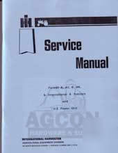 Farmall super a super c tractor u-2 U2 service manual 