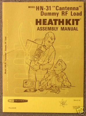 Heathkit hn-31 cantenna dummy rf load assembly manual