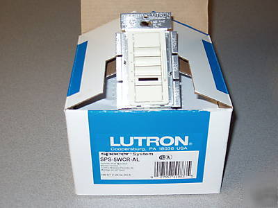 Lutron sps-5WCR-al [almond], ir controllerable switch