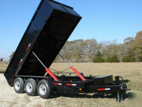 New '07 7'X20' texas pride dump trailer, 21K gvwr 
