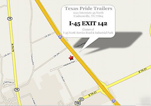 New '07 7'X20' texas pride dump trailer, 21K gvwr 