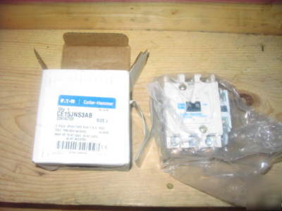 New cutler hammer contactor CE15JNS3AB in box