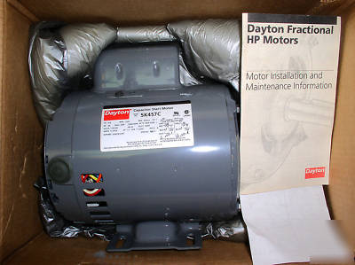New dayton 5K457C capacitor start Â¾ hp 1725 rpm motor 