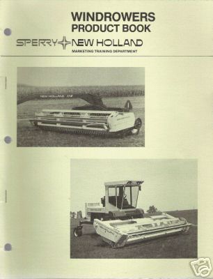 New holland product book for windrowers
