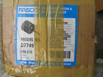 New in box fasco motor D7749 1/4 hp 208-230V 1075 rpm