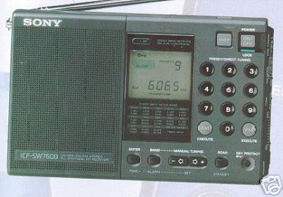 Sony icf-SW7600 lw/mw/sw/fm (shortwave) stereo radio