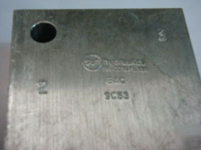 Sun hydraulics bac valve body - used
